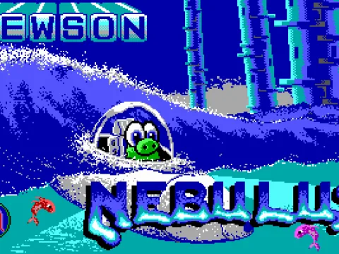 This game is also known as Nebulus. (EGA)