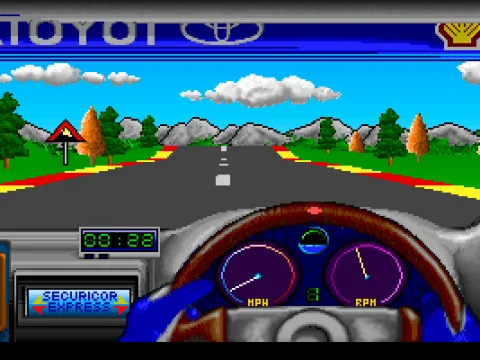 Driving through the countryside (VGA)