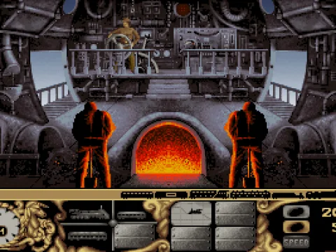 The locomotive with engine controls