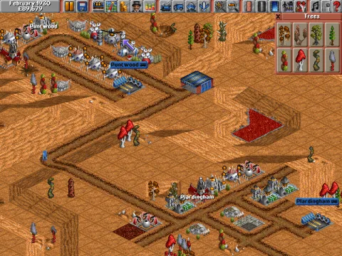 Gameplay is pretty much the same like in Transport Tycoon as there were no more special features included.
