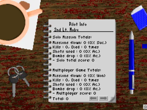 Information about the pilot.