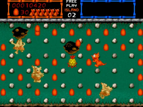 Those pineapples turn you into a Trog-munching T-Rex