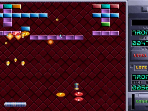 Releasing a 'Gigablitz' destroys all bricks