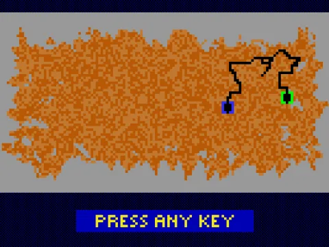 The map of where you were tunneling (MCGA/VGA)