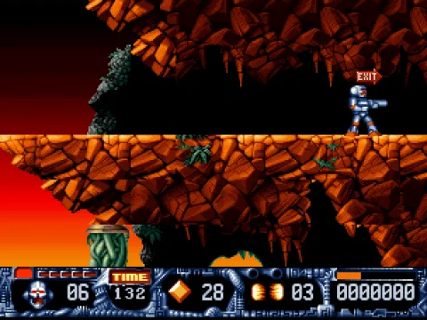 Finally, the exit to the level