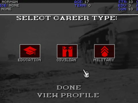 Career Type Select