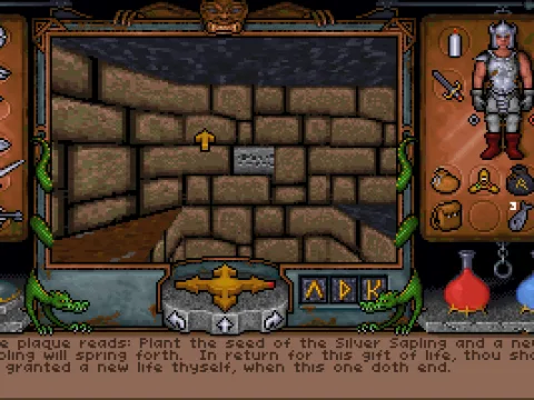 Ahh, reading plaques in a desolate dungeon... That's what I always wanted to do as a kid