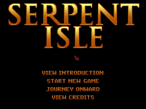 Serpent Isle Main Menu without The Silver Seed Add-on installed