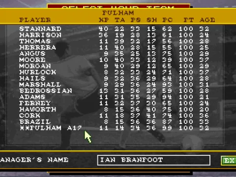 All teams can be edited before the match