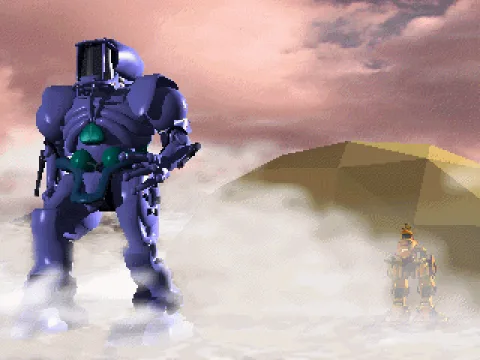 Intro: alien robots establish their bases