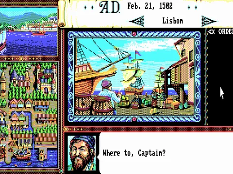 Starting the game (EGA)