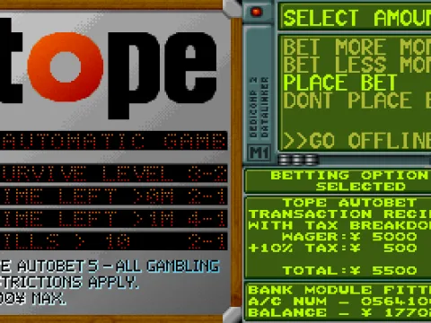 Placing bets on our performance in the next level.