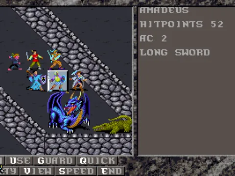 A combat we made in the editor.