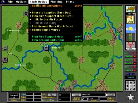 Options available through the Apple-patterned top toolbar