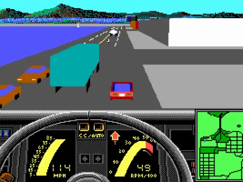 Helicopter chase view with dash enabled