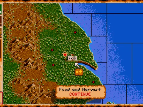 Your main castle on the map