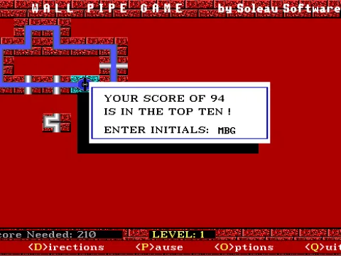 This turn I got some points left, and made it to the high-score list.