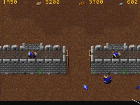 The fortress wall is not buildable, it's part of the terrain. Actually, the terrain in the game boasts more variety than Warcraft which was an obvious