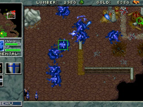 Elemental is the strongest unit humans can create, but still weaker than orcish demon. He compensate that slight weakness with increased range of attack.