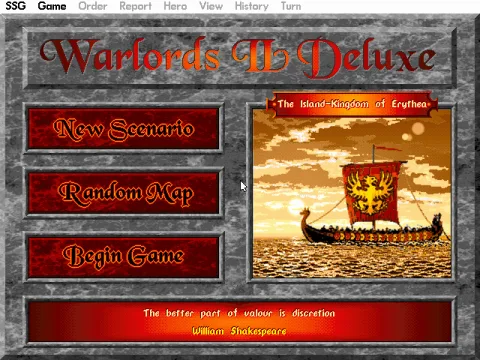 Main menu