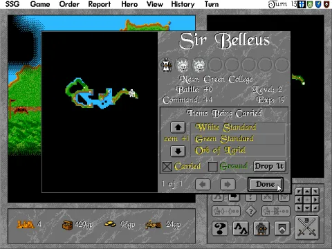 Heroes and their inventories