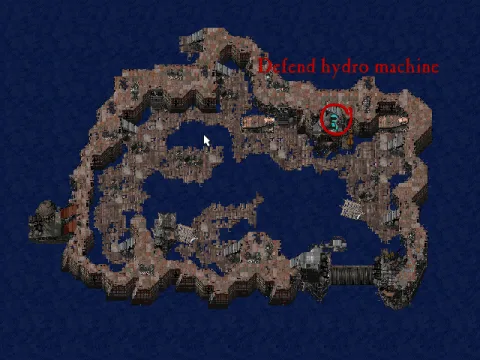 Mission objective: defend hydro machine