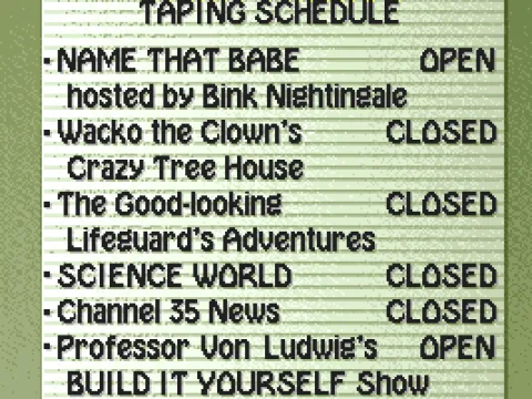 Schedule at a TV Station