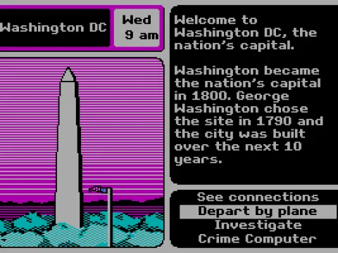 Trying to locate the criminal(s) in DC... (CGA with RGB monitor)