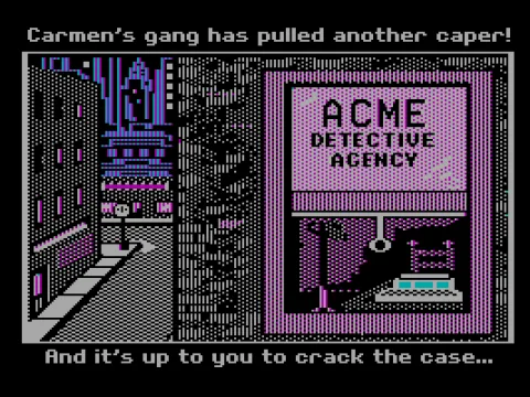 Title Screen: Game intro