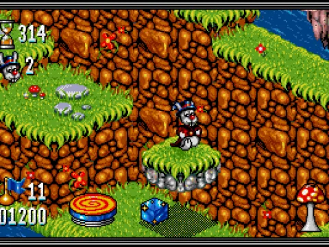 Ride a platform to new locations.