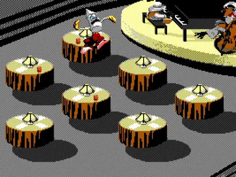 If Roger has any alcohol, he'll blow his top! (EGA)