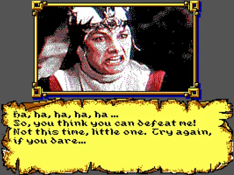 the evil queen Bavmorda has won - EGA