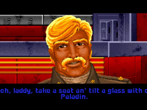 Conversing in the bar