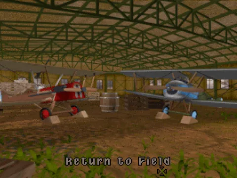 Selecting a plane to fly.