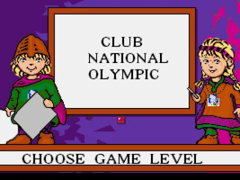 Selecting the level at which you want to compete.