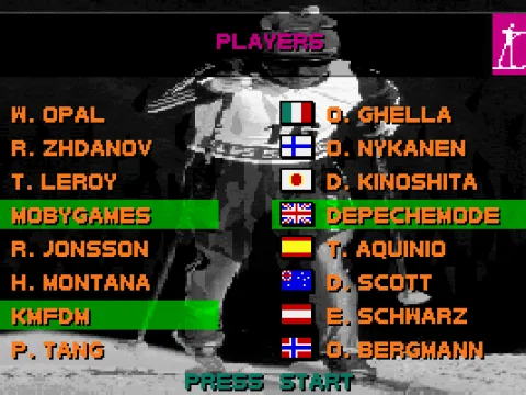 The players and countries competing.