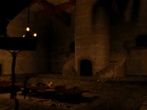 Intro animation: castle hall