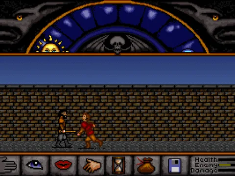 Agh!  A mugger stabs us mercilessly.