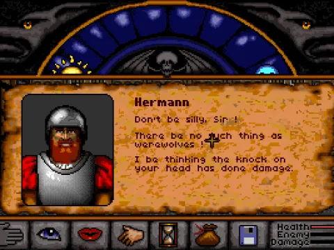 As might be expected, most townspeople scoff at rumors of werewolves.