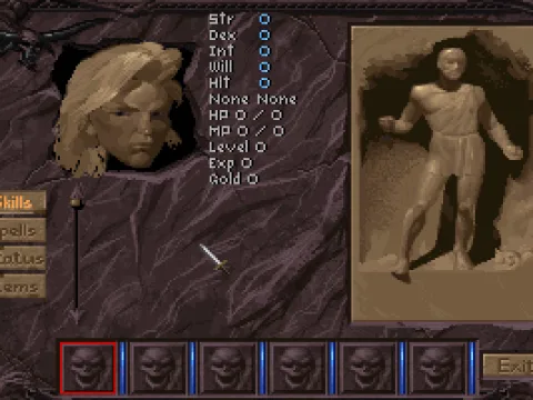 Tabula rasa -- building a new character from scratch.