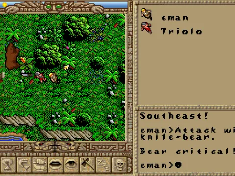 Fighting a bear early in the game! Wait till you see the scarier beasts...