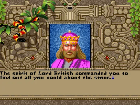 Lord British tells you to analyze the stone. Hey, why don't you do it yourself if you are so smart?..