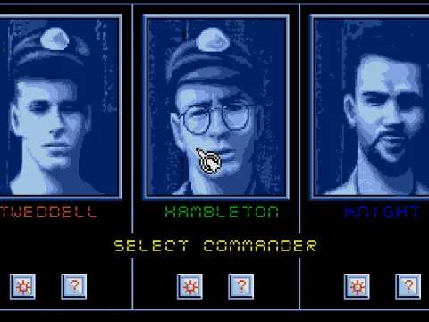 Player selection screen