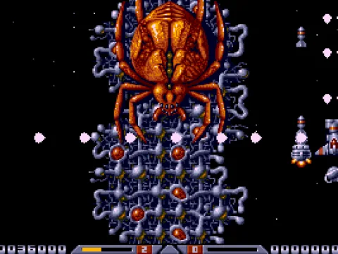 Voila! A huge spider queen appears.