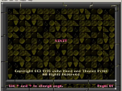 The game configuration options