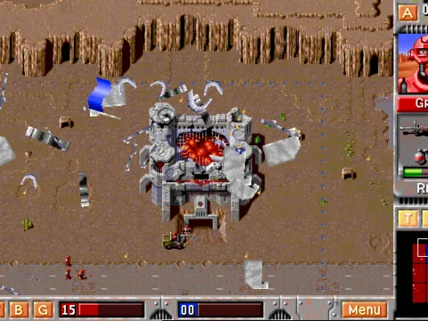 First enemy headquarters is history!