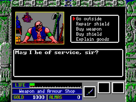 At the Weapon Shop (MCGA)