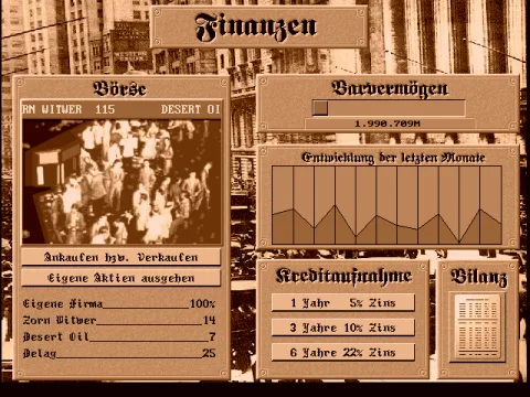 Trade stocks and buy fuel.