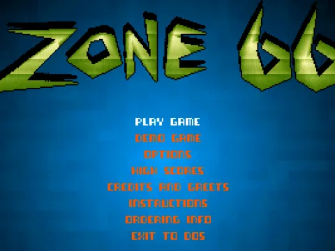 The title menu screen of the full version.