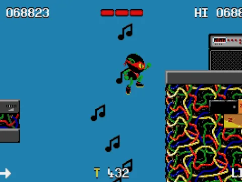 Floating high on soundwaves. Must be light music.